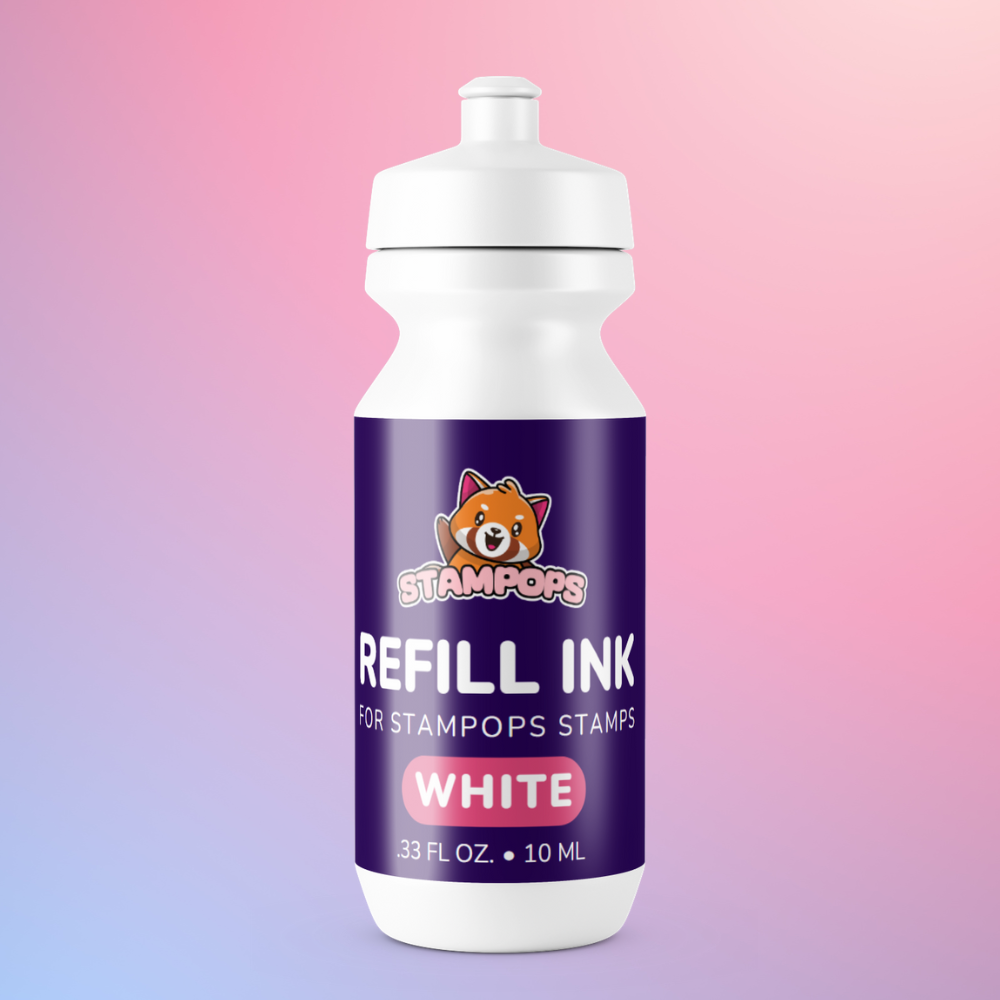 White ink refill bottle (0.33 fl oz)