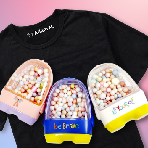 Stampops - Motivational Custom Name Stamps (White Ink)