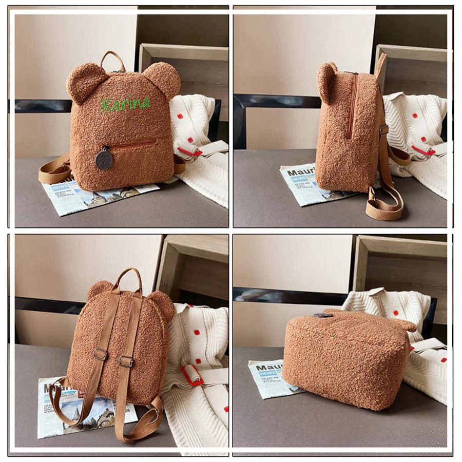 'BagPops' - Teddy Bear Backpack With Custom Name