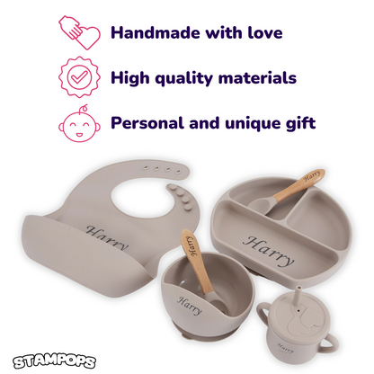 Stampops Personalized First Feeding Set