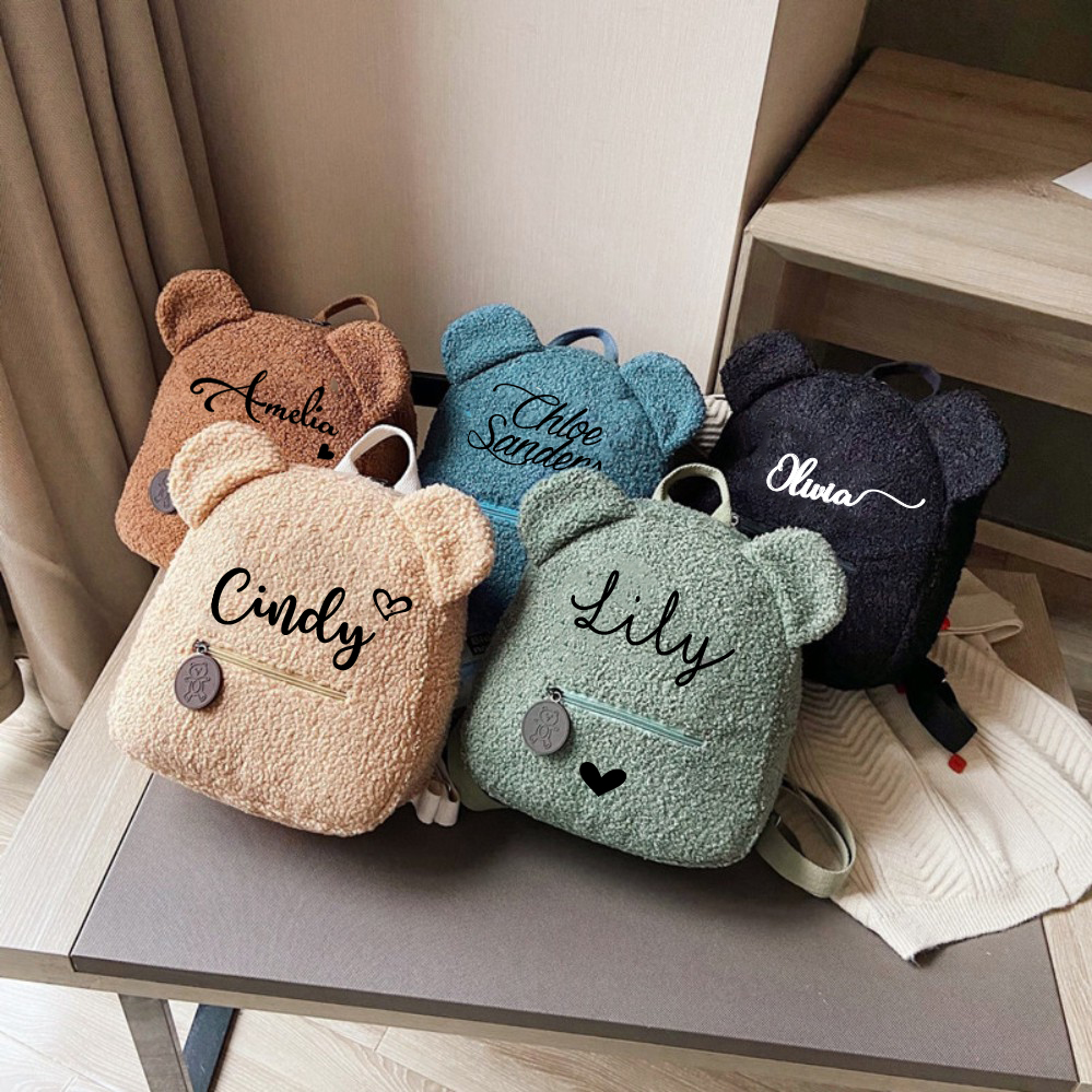 'BagPops' - Teddy Bear Backpack With Custom Name