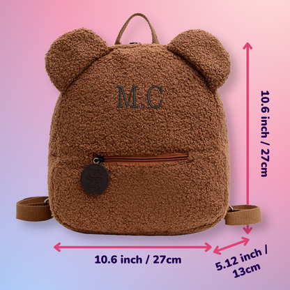 'BagPops' - Teddy Bear Backpack With Custom Name
